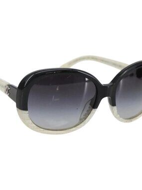 CHANEL Sunglasses plastic Black CC Auth 159063V